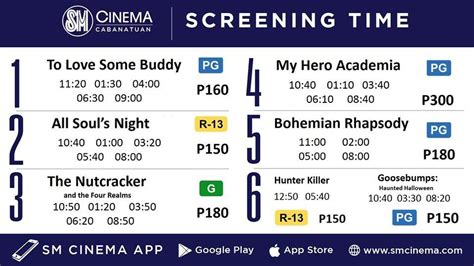 sm cabanatuan movie schedule